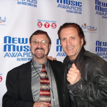 John Loggins with Frank Stallone at New Music Awards (New Music Weekly magazine)